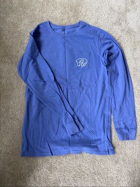 ivory ella logo tee - royal blue